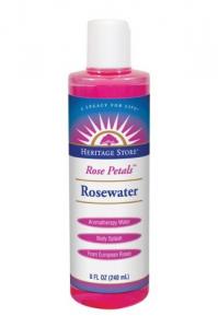 Heritage Products Rosewater, Rose Petals, 8-Ounces (Pack of 3)