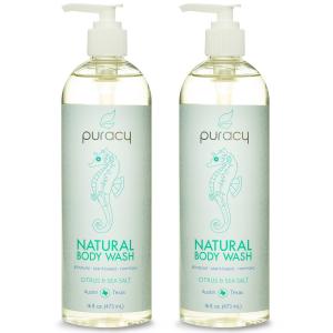 Puracy 100% Natural Body Wash - Sulfate-Free - THE BEST Shower Gel - Clinically Superior Ingredients - Developed by Doctors for Men & Women - Citrus Essential Oils & Sea Salt - Spa-Grade - 16 ounce
(Pack of 2)