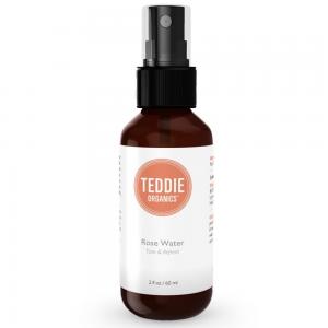 Teddie Organics Rose Water Facial Toner & Freshener, 2 fl. oz.