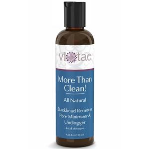 All Natural Blackhead Remover, Pore Minimizer & Unclogger - 'More Than Clean' by Vi-Tae® - For All Skin Types. To Get Rid of Blackheads & Clean, Shrink & Reduce Pores - 4.46oz