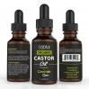 Organic Castor Oil - 100% Pure and Cold Pressed - For Hair, Eyelashes, Eyebrow, Skin and Face - Used for Growth and Strength Treatment - 30 Days Money Back Guarantee, 1oz(30ml)