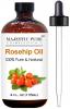 Rosehip Oil for Face, Nails, Hair and Skin From Majestic Pure - 100% Pure, Organic Cold Pressed Premium Rose Hip Seed Oil, 4 oz