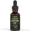 Organic Castor Oil - 100% Pure and Cold Pressed - For Hair, Eyelashes, Eyebrow, Skin and Face - Used for Growth and Strength Treatment - 30 Days Money Back Guarantee, 1oz(30ml)