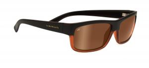 Serengeti Martino Sunglasses (Drivers Gold Polarized, Satin Dark Brown/Shiny Cognac)