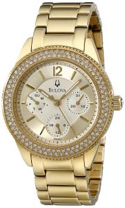 Bulova Women's 97N102 Multi-Function Crystal Bracelet Watch