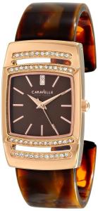 Caravelle New York Women's 44L150 Analog Display Japanese Quartz Brown Watch