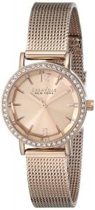 Caravelle New York Women's 44L158 Rose Gold-Tone Watch with Mesh Band
