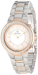Bulova Women's 98R162 "Diamond Case" Stainless Steel Watch