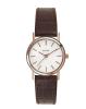 Bulova Women's 98V31 Stainless Steel Watch With Brown Leather Band