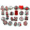 Pro Jewelry Ten (10) of Assorted Shades of RED Crystal Rhinestone Beads (Styles You Will Receive Are Shown in Picture Random 10 Beads Mix) Charms Spacers for Bracelets
