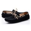 SUNROLAN Men's Fashion Dress Casual Leather Flats Driving Moccasin Loafer Shoes