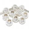 Pro Jewelry Ten (10) Stardust Spacer Beads for Snake Chain Charm Bracelets
