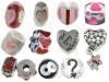 Timeline Trinketts Charm Bracelet Beads Fits Pandora Jewelry Enamel Rhinestone - Funny Hearts