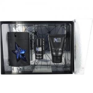ANGEL® by Thierry Mugler Fragrance Gift Set for Men (EDT SPRAY RUBBER BOTTLE 3.4 OZ & HAIR AND BODY