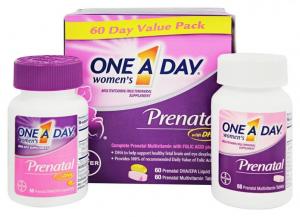 One A Day - Women's Prenatal Multivitamin/Multimineral with DHA - 60 Liquid Gels & Tablets