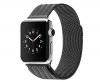 2015 New Original Quality 1:1 Apple Watch Milanese Loop Woven stainless steel mesh with adjustable magnetic closure Apple Watch band metal watch strap-(Black 42mm)