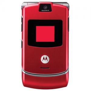 Motorola RAZR V3 Unlocked Phone with Quad-Band GSM, Camera and Video Player--International Version with Warranty (Cherry Red)