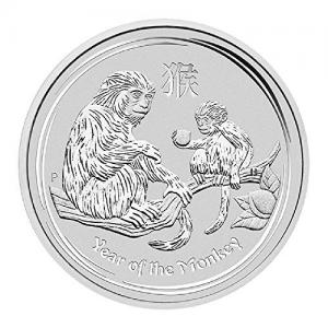 2016 Australia Perth Mint 1 oz Silver Year of The Monkey $1 Brilliant Uncirculated