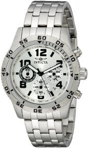 Invicta Men's 1487 Chronograph Silver Dial Stainless-Steel Watch