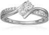 Two Stone Diamond 14k White Gold Ring (1/2cttw, H-I Color, I2 Clarity)