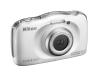Nikon COOLPIX S33 Waterproof Digital Camera (White)