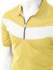 Xpril Men's 2 Tone Pattern Coolmax Fabric Short Sleeve Polo T-Shirt