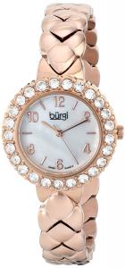 Burgi Women's BUR113RG Analog Display Swiss Quartz Rose Gold Watch