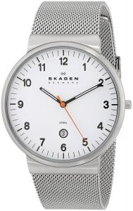 SKAGEN Klassik Mens Three-Hand Date Stainless Steel Watch