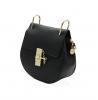 FOME Drew Bag Genuine Leather women shoulder-handbags (Black)