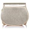 Greg Michaels Aimee Gold Shoulder Bag Genuine Sheep Leather, Metallic
