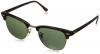 Ray-Ban RB3016 Classic Clubmaster Sunglasses Tortoise/Arista Frame/Crystal Green Lens
