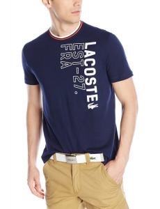 Lacoste Men's Vertical Graphic Regular Fit T-Shirt