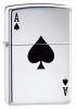 Zippo Pipe Lighter: Lucky Ace - High Polish Chrome 24011PL