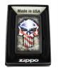 Zippo American Flag Punisher Skull Custom Zippo Windproof Collectible Lighter Black Matte. Made in USA Limited Edition