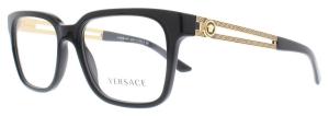 Versace Eyeglasses VE 3218 GB1 Black Size 53