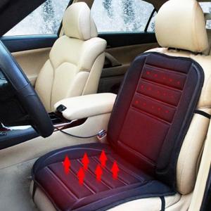 Lemonbest® Black 12V Car Heated Seat Cushion With 3 Way Temperature Controller