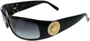 Versace VE4044B Shiny Black Gold / Gray (870/8G) Sunglasses