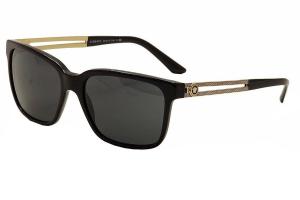 Versace 4307 GB1/87 Black Gold 4307 Wayfarer Sunglasses Lens Category 3 Lens Mi