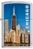 Windy City Chicago Skyline Sears Tower Satin Zippo Lighter
