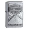 Zippo 20229-HD American Legend Street Chrome Windproof Lighter with Zippo Brown Leather Loop Pouch