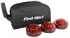 3 First Alert 9.1.1 LED Emergency Beacon Flares with Storage Bag