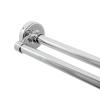Zenna Home 36602SS, NeverRust Aluminum Double Tension Shower Curtain Rod, 44 to 72-Inch, Chrome