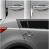 STATUS 4Pcs High Glossy Slim Door Edge Guards Bumper Protector Trim Guard Sticker Molding for Motors Auto Vehicle (Metallic Silver)