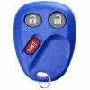 KeylessOption Keyless Entry Remote Control Key Fob Clicker Transmitter Replacement Compatible with LHJ011 -Blue