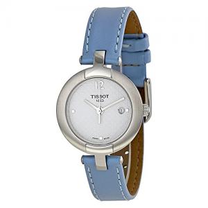 Tissot T-Trend White Dial Blue Leather Woman's Watch T0842101601702