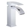 KES® L3109A Single Handle Waterfall Bathroom Vanity Sink Faucet with Extra Large Rectangular Spout, Chrome