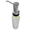 Ultimate Kitchen™ - Best Stainless Steel Sink Soap Dispenser (Satin) - Large Capacity 17 OZ Bottle - 3.15 Inch Threaded Tube for Thick Deck Installation - WARRANTY: This product comes with a 5-year replacement warranty only from seller: Kitchen-Clas