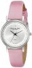 Stuhrling Original Women's 734L.01 Lady Castorra Diamond-Accented Watch with Pink Leather Band