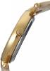 Burgi Women's BUR104YG  Round Yellow Gold and See Thru Dial Three Hand Quartz Movement Gold Tone Strap Watch