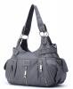 Scarleton 3 Front Zipper Washed Shoulder Bag H1292